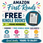 Amazon First Reads promo graphic for Prime members