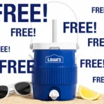 Lowe's mini cooler cup giveaway item from summer 2026