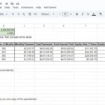 Mortgage term comparison spreadsheet showing payments and interest costs
