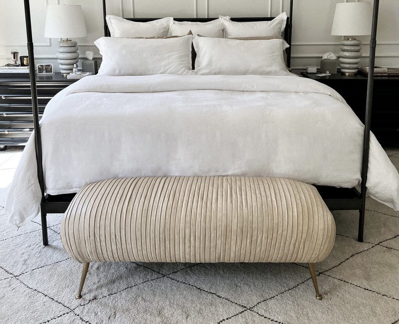 Lifestyle shot of sweatshirt mat and candles