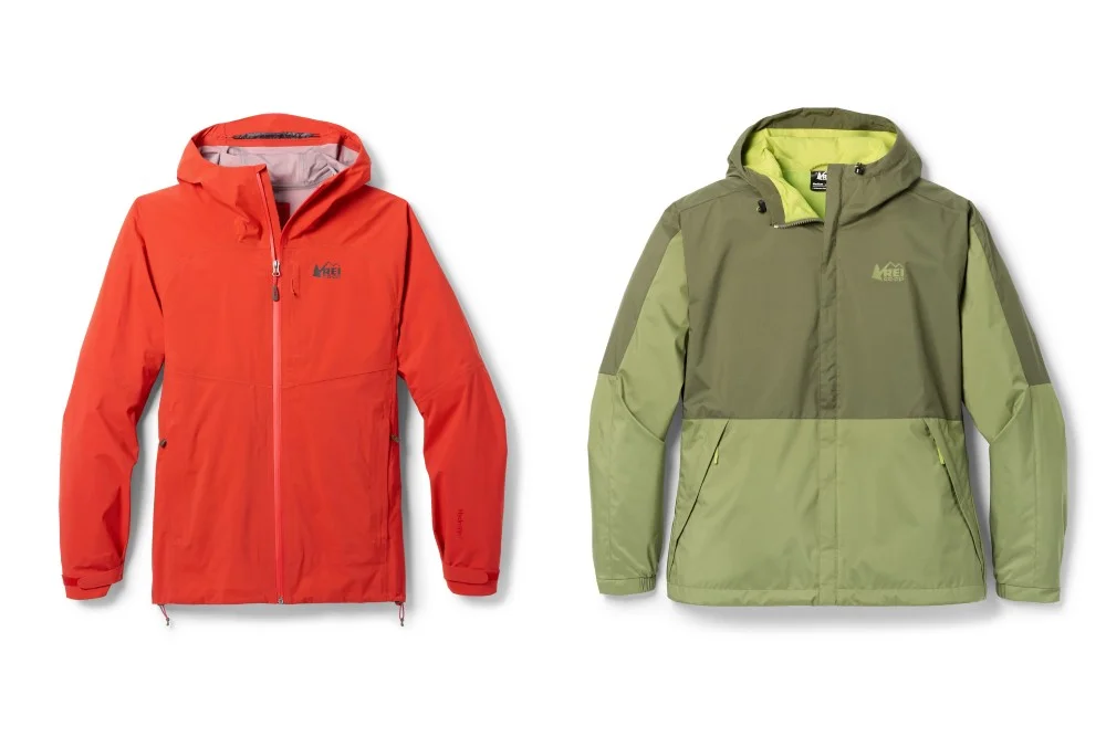 Insulated down jacket and Fjallraven expedition jacket
